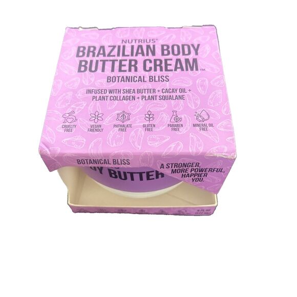 Nutrius Brazilian Body Butter Cream Botanical Bliss 6 fl oz 177 ml New in Box - Picture 5 of 6